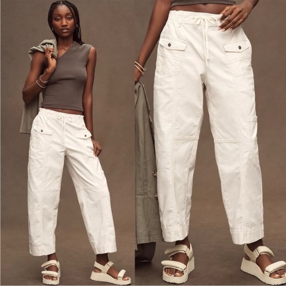 Anthropologie Pants - Anthropologie White Utility Cargo Pants